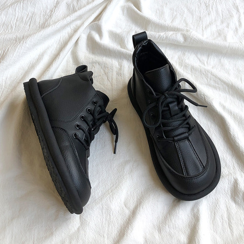 森系復古英倫風馬丁靴女款2025新款秋冬季巨好看小短靴保暖二棉鞋