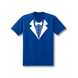 新款春夏個性西裝小領結 領帶印花純棉大碼寬鬆短袖T恤