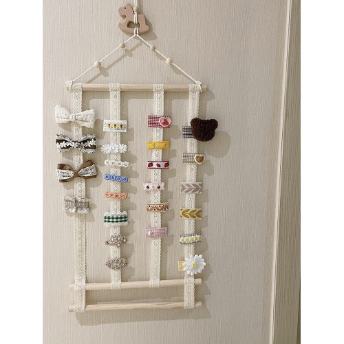 兒童髮夾收納女童髮飾髮箍寶寶頭飾髮卡壁掛衛生間牆上夾子展示架