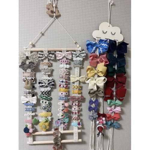 兒童髮夾收納女童髮飾髮箍寶寶頭飾髮卡壁掛衛生間牆上夾子展示架