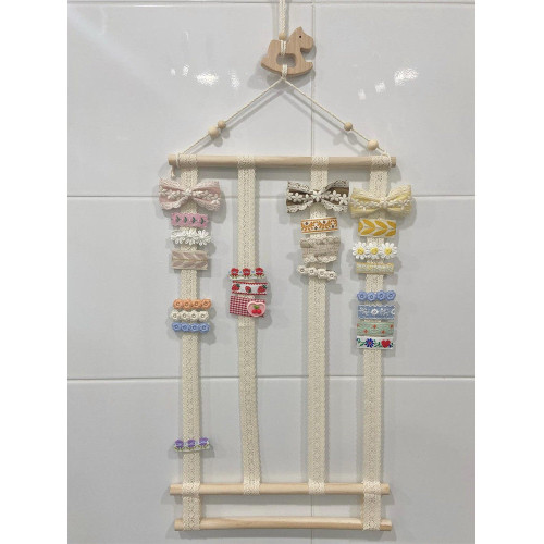 兒童髮夾收納女童髮飾髮箍寶寶頭飾髮卡壁掛衛生間牆上夾子展示架
