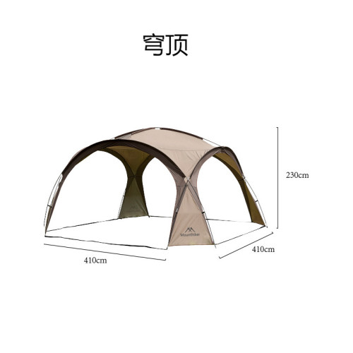 Mountainhiker山之客拉鍊款穹頂帳篷戶外圓形大天幕多人野營露營