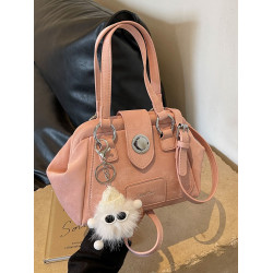 【有拉鍊暗袋】小衆設計夾口柔軟面料小包包手提斜後後背包2025新款