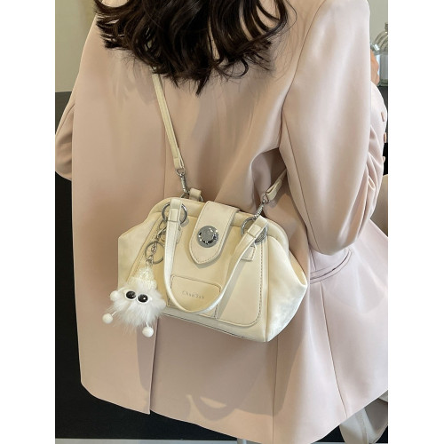 【有拉鍊暗袋】小衆設計夾口柔軟面料小包包手提斜後後背包2025新款 【有拉鍊暗袋】小衆設計夾口柔軟面料小包包手提斜後後背包2025新款