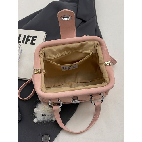 【有拉鍊暗袋】小衆設計夾口柔軟面料小包包手提斜後後背包2025新款 【有拉鍊暗袋】小衆設計夾口柔軟面料小包包手提斜後後背包2025新款