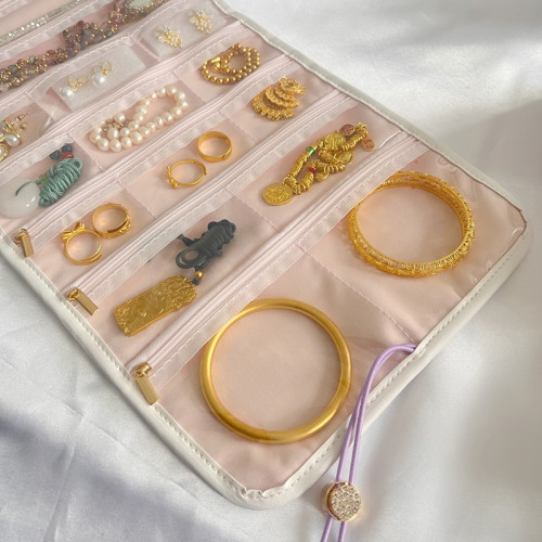 司鳳同款黃金首飾收納可攜式首飾冊收納放手鐲黃金保存專用袋首飾盒