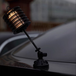 日式戶外露營車用LED氛圍燈38燈可攜式萬向可吸盤式金屬燈架