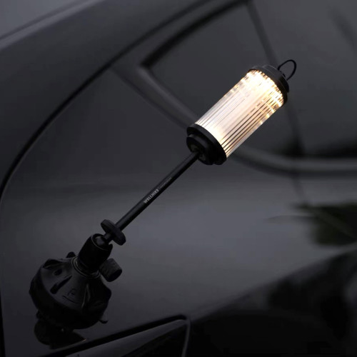 日式戶外露營車用LED氛圍燈38燈可攜式萬向可吸盤式金屬燈架