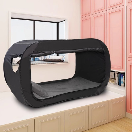 防蚊帳篷室內打地鋪大人可睡覺學生宿捨單人床上遮光速開折曡蚊帳