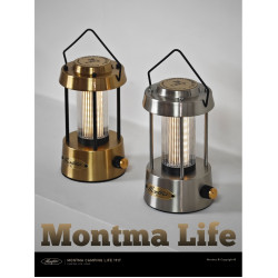 Montma美式全金屬充電露營燈LED暖光戶外營地燈野營帳篷燈照明燈