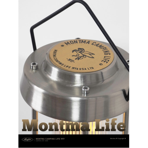 Montma美式全金屬充電露營燈LED暖光戶外營地燈野營帳篷燈照明燈