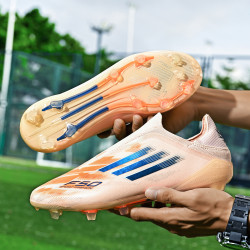 亞馬爾F50刺客足球鞋男速度戰靴AG長釘無鞋帶低幫TF碎釘比賽訓練
