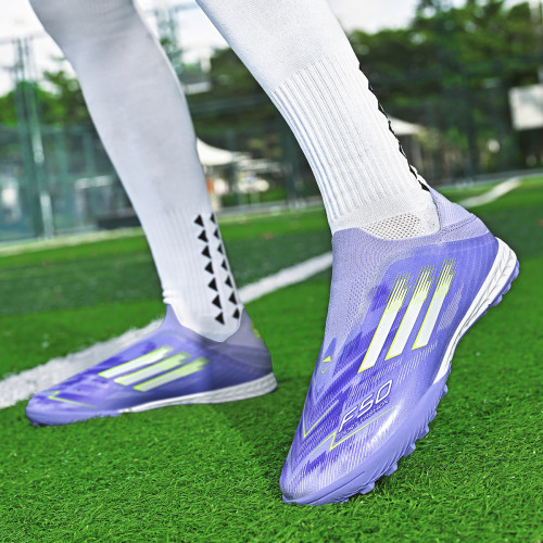 亞馬爾F50刺客足球鞋男速度戰靴AG長釘無鞋帶低幫TF碎釘比賽訓練