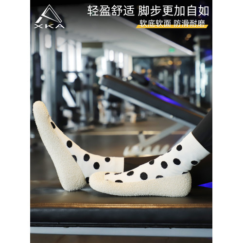 XKA超輕便靜音室內健身運動鞋瑜珈普拉提有氧跳繩操防滑減震軟底