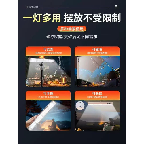 夜市擺攤專用led燈超亮戶外照明燈超長續航露營燈應急地攤充電燈