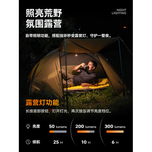 拓野趣戶外迷你電動充氣泵可攜式露營充氣床墊泳圈充抽氣筒磁吸帶燈