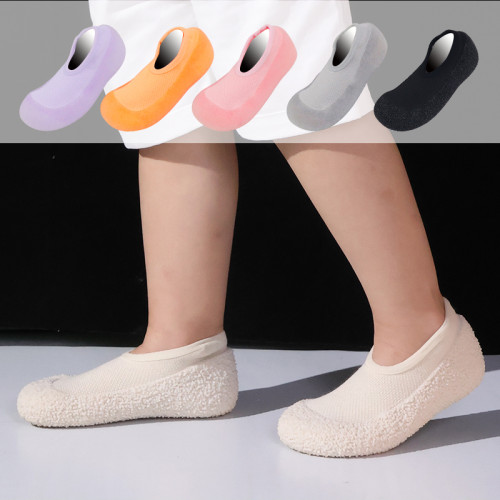 靜音兒童室內專用健身鞋防滑軟底小孩家居地板跳操跳繩訓練運動鞋