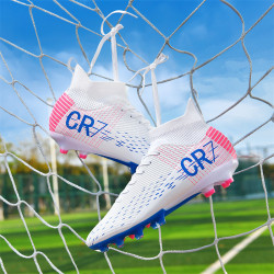 姆巴珮C羅刺客16兒童足球鞋男童學生長釘AG碎釘TF成人訓練鞋男女