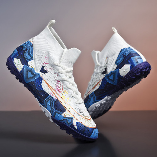 姆巴珮C羅刺客16兒童足球鞋男童學生長釘AG碎釘TF成人訓練鞋男女