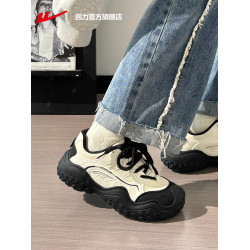 廻力女鞋登山鞋女秋冬2026新款醜萌戶外休閒運動鞋子女厚底老爹鞋