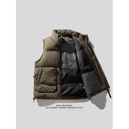 mYes牧野森男士加絨馬甲短款立領新款冬季無袖馬夾坎肩秋冬季外套 mYes牧野森男士加絨馬甲短款立領新款冬季無袖馬夾坎肩秋冬季外套