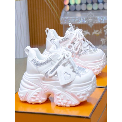 2025年新款春秋季透氣百搭爆款厚底內增高老爹鞋女松糕運動休閒鞋