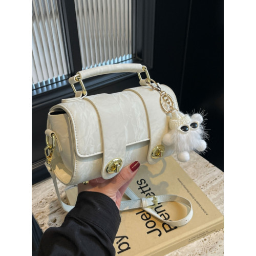 波士頓小包包女士百搭2024新款單肩斜後後背包今年流行爆款手提枕頭包