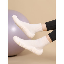 XKA冬加絨加厚保暖運動室內健身訓練軟底瑜珈輕便減震防滑舞蹈鞋