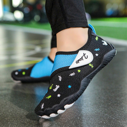 室內兒童訓練鞋男女防滑減震攀巖透氣磨跑步鞋跳繩鞋小學生運動鞋