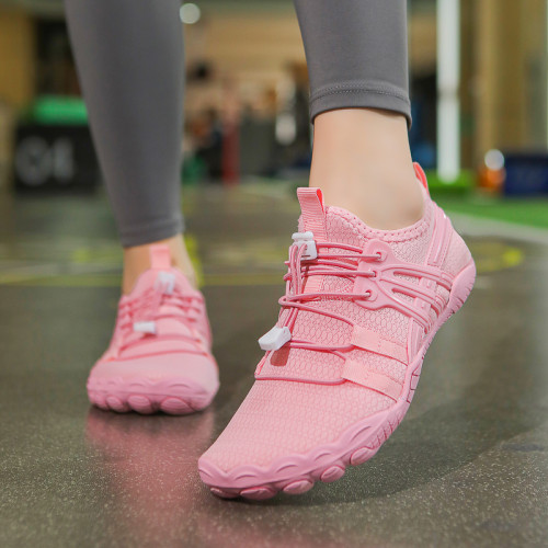 男女室內綜合訓練鞋防滑耐磨跳繩鞋輕便軟底健身鞋減震透氣運動鞋