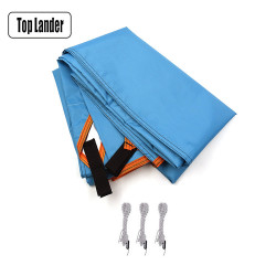 三角3米塗銀隔熱天幕布 戶外防曬可攜式野營帳篷防雨水遊泳池遮陽篷