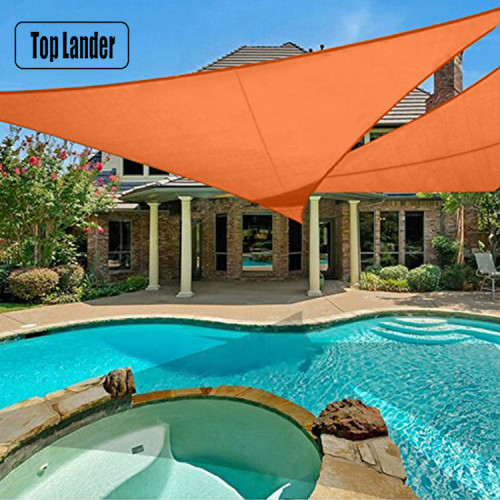 三角3米塗銀隔熱天幕布 戶外防曬可攜式野營帳篷防雨水遊泳池遮陽篷