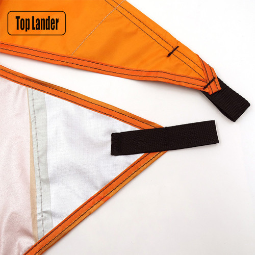 三角3米塗銀隔熱天幕布 戶外防曬可攜式野營帳篷防雨水遊泳池遮陽篷