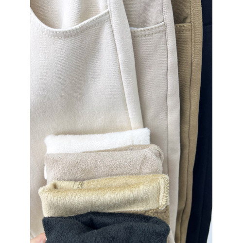 高腰加絨牛仔褲女冬季加厚歐洲站蘿蔔褲小個子寬鬆顯瘦小腳老爹褲