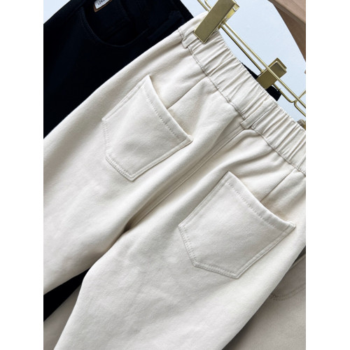 高腰加絨牛仔褲女冬季加厚歐洲站蘿蔔褲小個子寬鬆顯瘦小腳老爹褲