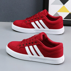 男款巨好看鞋子低幫帆布鞋男黑色板鞋舒適運動情侶百搭平底休閒鞋