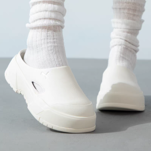 PUMA彪馬 穆勒CA.MULE女款夏季軟底增高洞洞鞋休閒拖鞋涼鞋395249