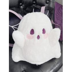 新款幽靈小鬼雙肩包女個性公仔毛絨玩偶包日系可愛少女卡通後後背包