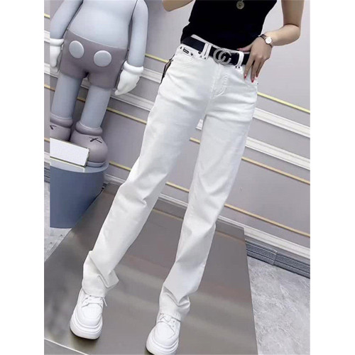 大碼女裝2026春季新款高腰彈力直筒牛仔褲胖mm顯瘦窄版濶腿拖地褲