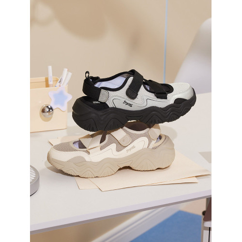 361萌爪涼鞋女鞋2026夏季涼拖魔術貼透氣沙灘鞋瑪麗珍休閒拖鞋女