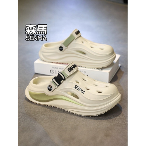 森馬兒童洞洞鞋男夏季外穿防滑耐磨包頭拖鞋親子戶外兩穿沙灘涼鞋