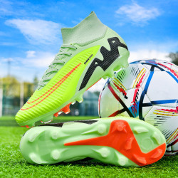 姆巴珮C羅刺客17兒童足球鞋男童學生長釘AG碎釘TF成人訓練鞋男女