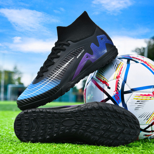 姆巴珮C羅刺客17兒童足球鞋男童學生長釘AG碎釘TF成人訓練鞋男女