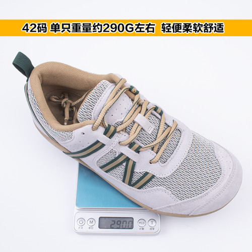 寬楦4E赤足鞋夏季網面透氣休閒運動室內外綜合訓練健身鞋男女