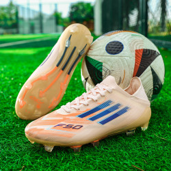 亞馬爾足球鞋男速度戰靴長釘無鞋帶低幫碎釘比賽粉色f50裝備訓練