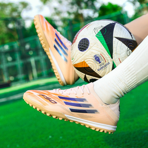 亞馬爾足球鞋男速度戰靴長釘無鞋帶低幫碎釘比賽粉色f50裝備訓練 亞馬爾足球鞋男速度戰靴長釘無鞋帶低幫碎釘比賽粉色f50裝備訓練