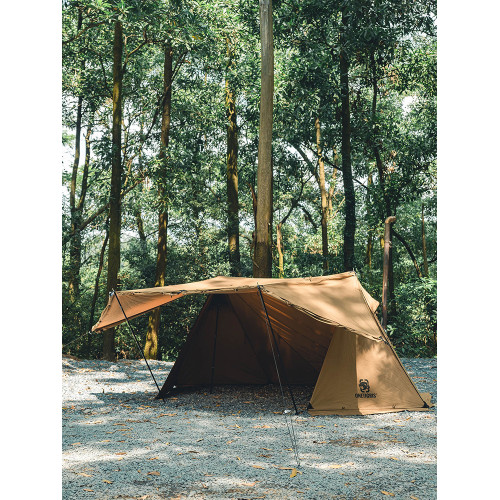 壹虎貝殼帳TC棉炎幕帳篷戶外客廳多人庇護所防雨通風日系野營外帳 壹虎貝殼帳TC棉炎幕帳篷戶外客廳多人庇護所防雨通風日系野營外帳