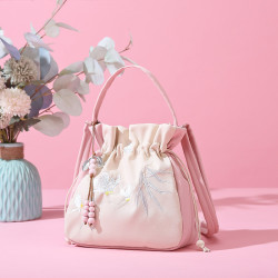 漢元素包包漢服國風刺綉斜後後背包文藝流蘇古風休閒百搭旗袍包大容量