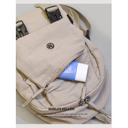 多功能輕便雙肩包胸包（可單肩可雙肩）百搭單肩時尚斜後後背包後後背包