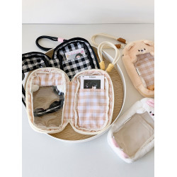 卡通小狗貓咪造型立體遛娃包少女帶掛件吧唧痛包學生外出展示娃包